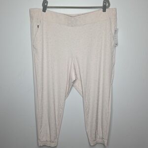 NWT Athleta Women's 2XL Brooklyn Textured Ankle Pants Size 24 Beige 981251 NEW
